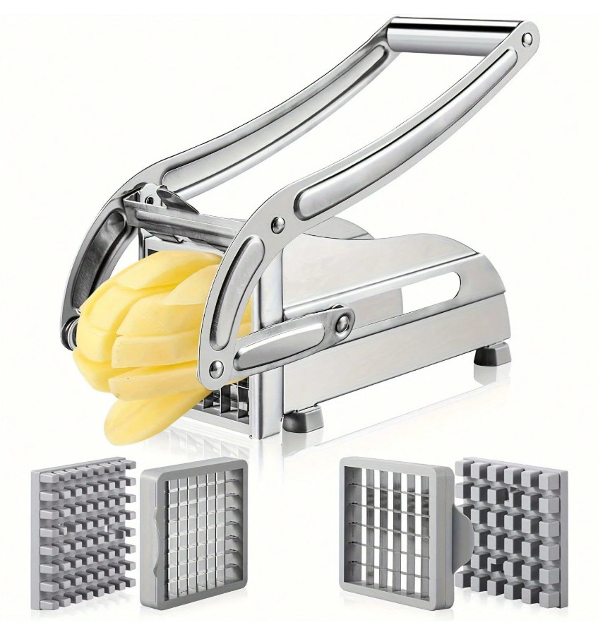 1pc Heavy-Duty Stainless Vegetable & Potato Slicer – French Fry Cutter-NEW