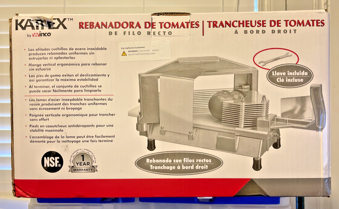 Winco TTS250 1/4 in Kattex Tomato Slicer