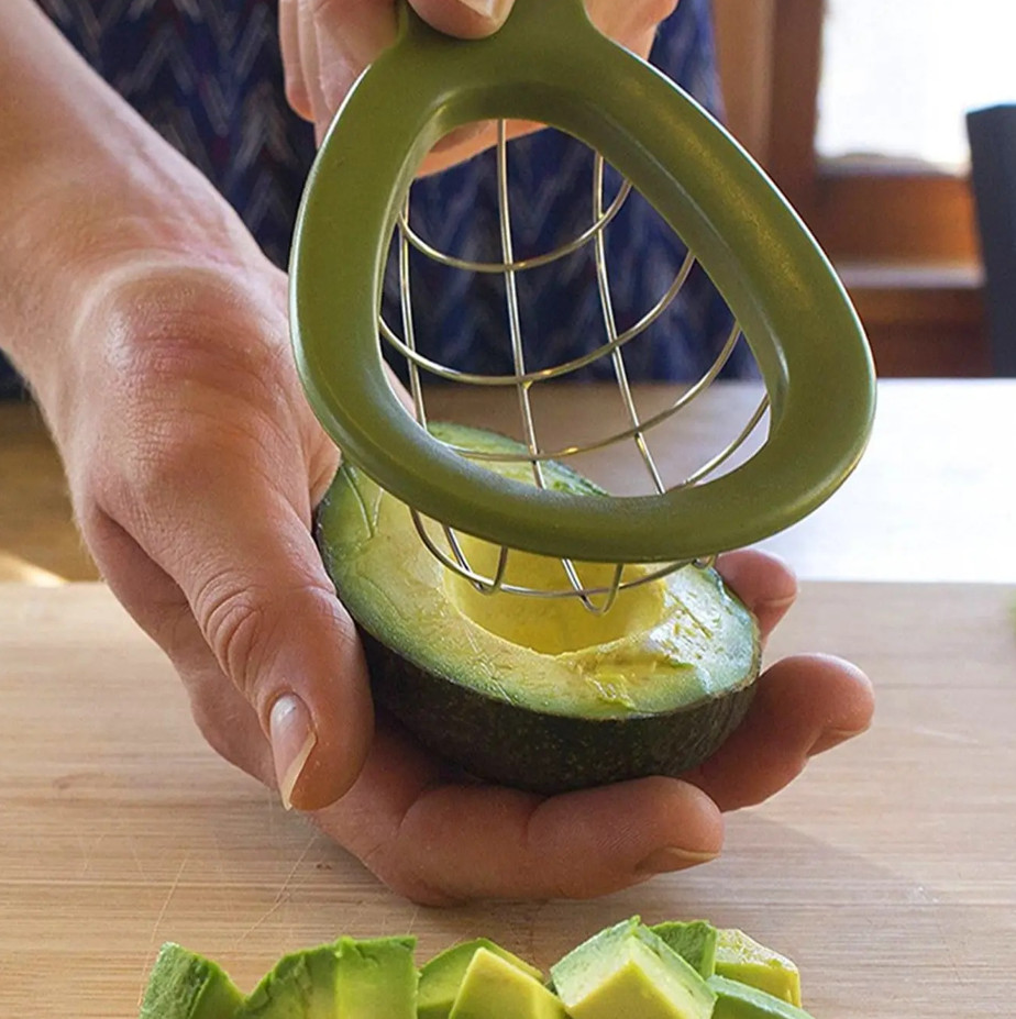 1 pc Stainless Steel Avocado Cutter Slicer Kitchen Tool