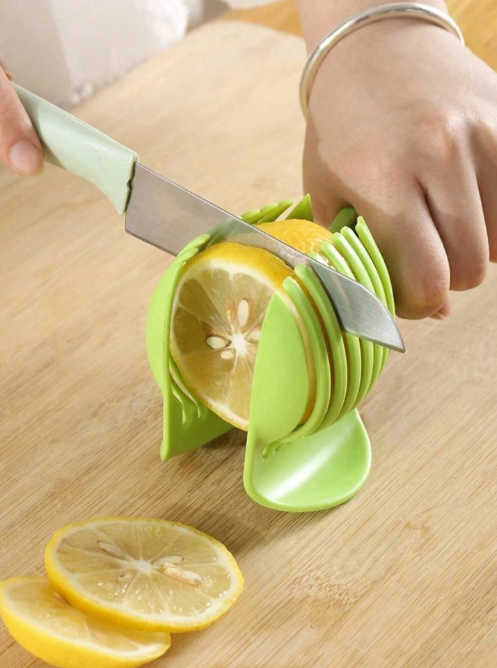 1 pc Lemon Slicer Kitchen Gadget for Cutting Fruits, Vegetables & Sandwiches