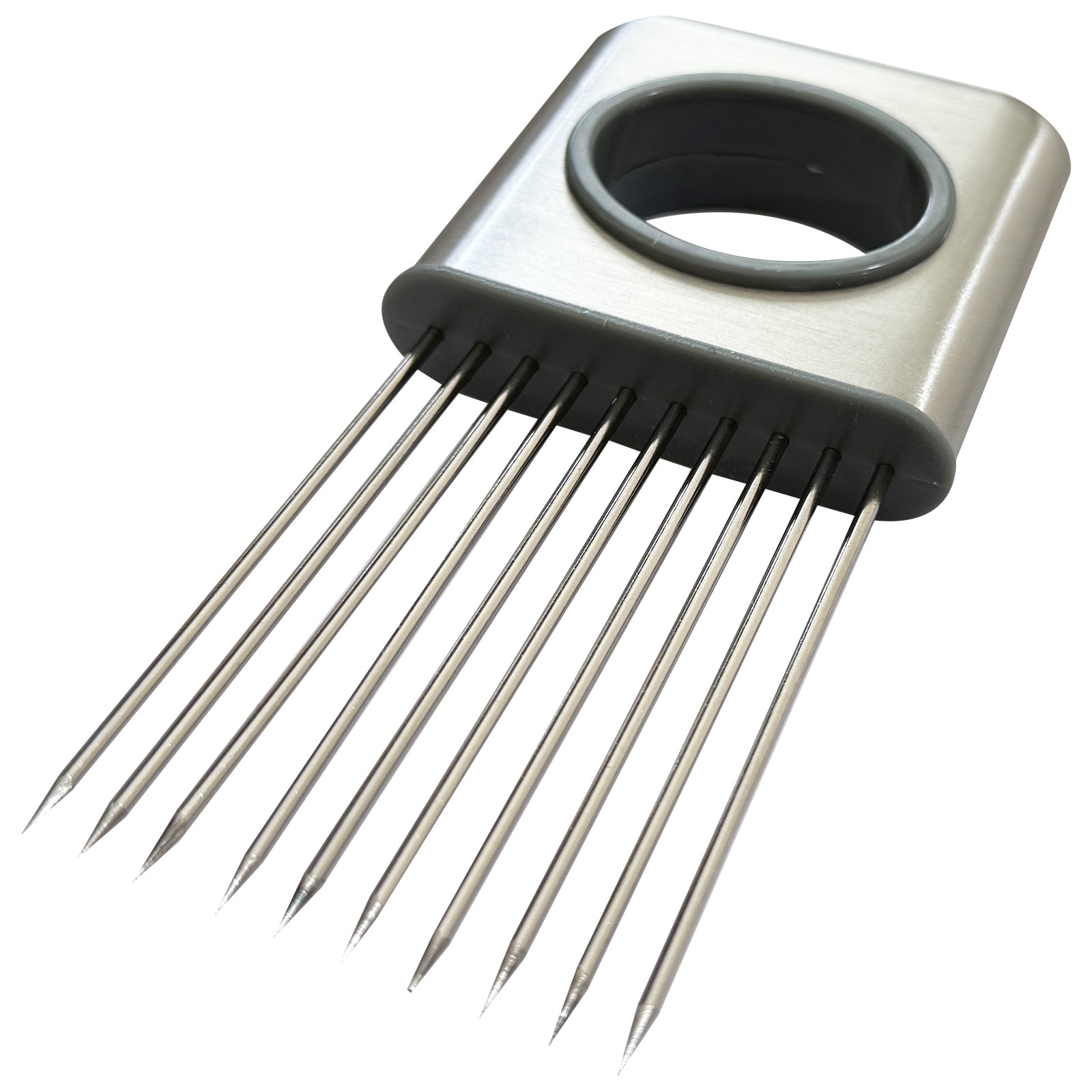Onion Holder Slicer Vegetable tools Tomato Cutter Stainless Steel Kitchen Gadget