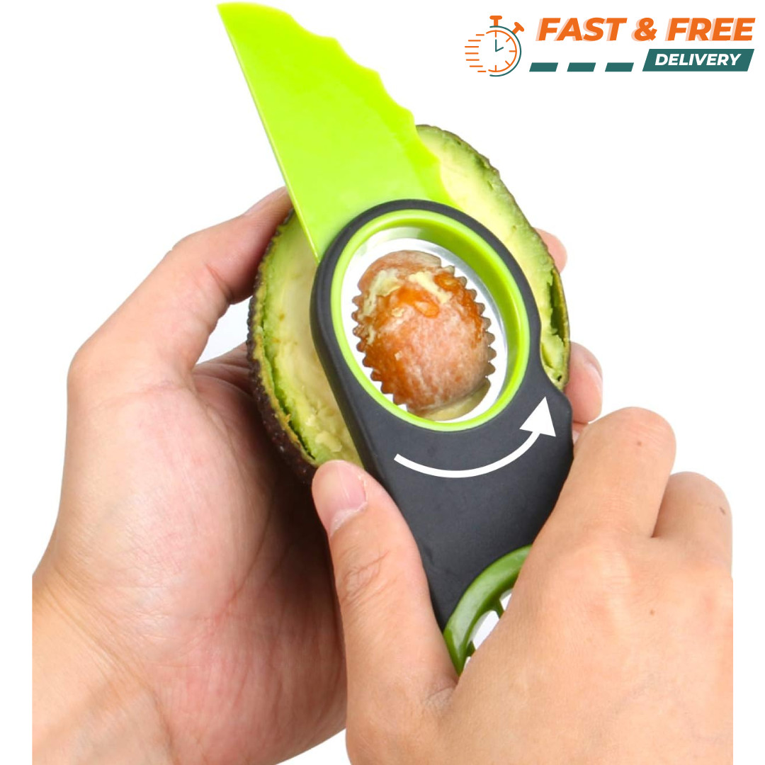 3-In-1 Avocado Cutter and Pit Remover Avocado Slicer Avocado Tool Set