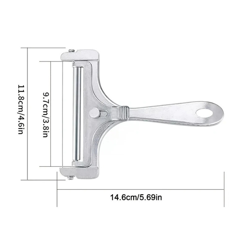 1pcs Adjustable Stainless Steel Cheese & Butter Slicer Multi-Purpose Tool – NEW