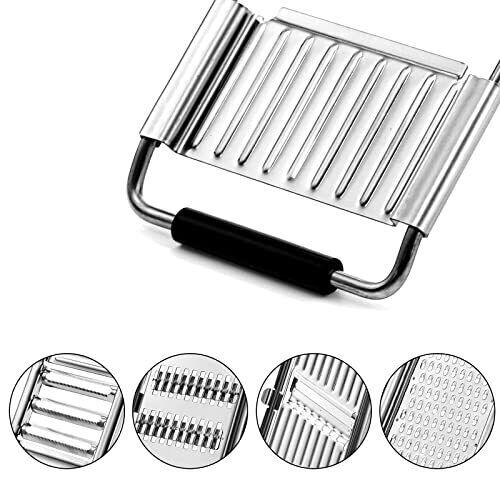Cut Set BEST Multi-Purpose Vegetable Slicer Cuts Stainless Steel Grater Shredder