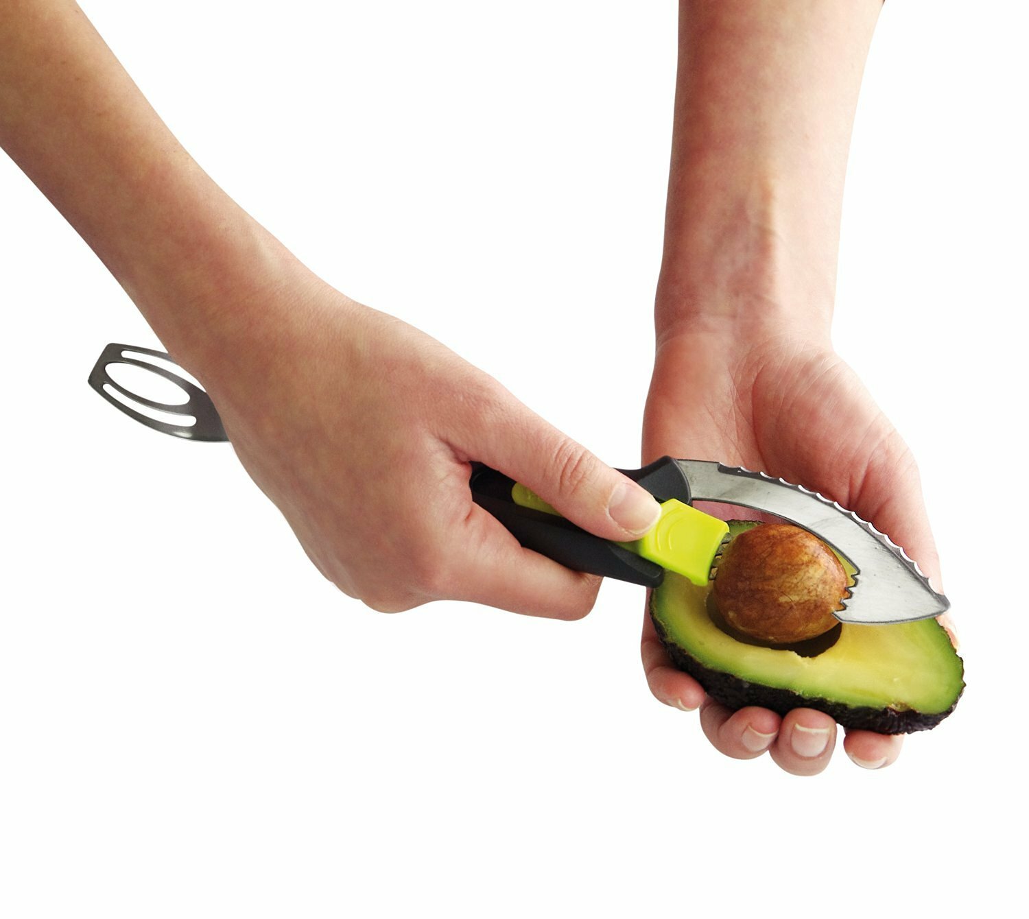 Kitchen Gizmo 4-in-1 Avocado Slicer Stainless Steel, Cut, Pit, Slice and Mash