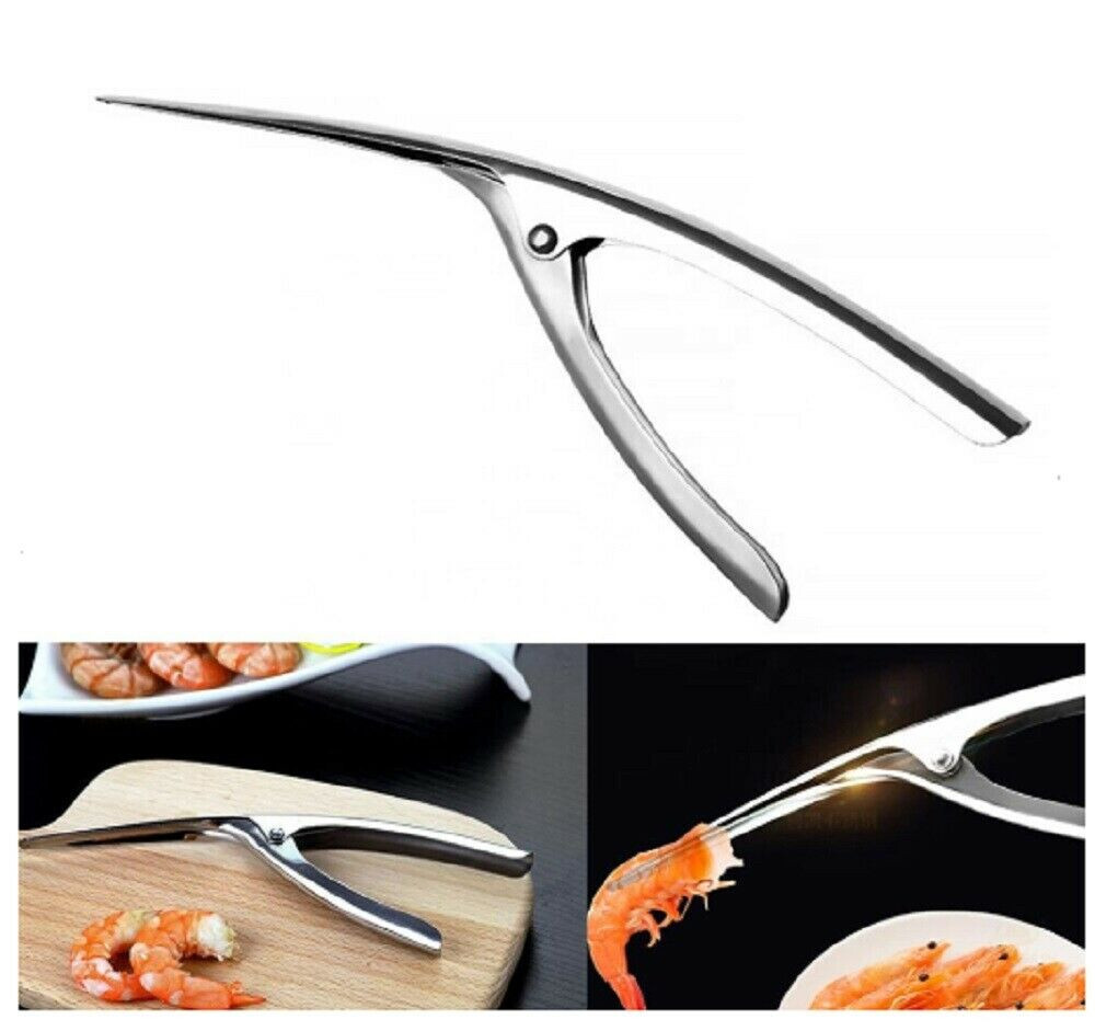 Stainless Steel Prawn Peeler Shrimp Deveiner Peel Device Creative Kitchen Tools