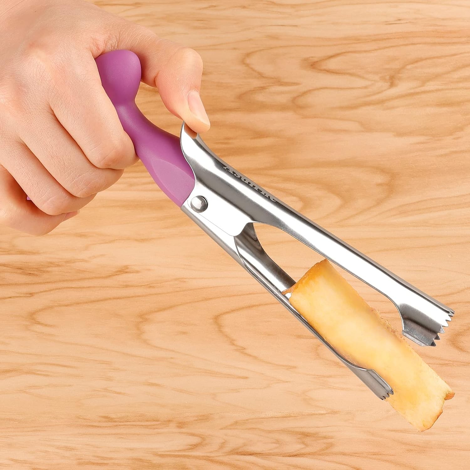 Fruit Apple Corer Pear Tools Stainless Steel Kitchen Twist Easy Core Remover US