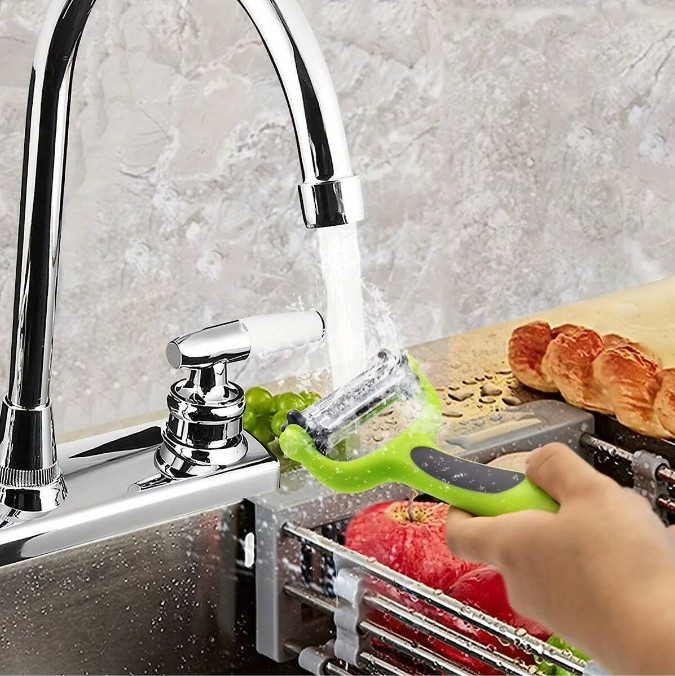 1pc Multifunctional Rotatable Fruit & Vegetable Peeler Ideal for various produce