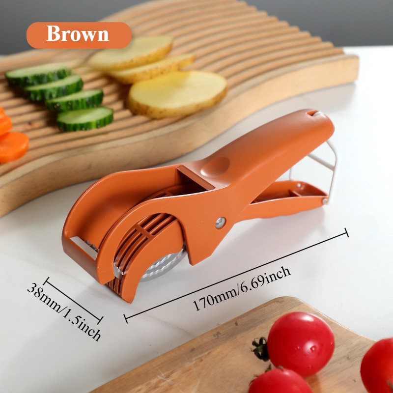 1PC Salad Cutter Banana Slicer Vegetable Cutter Stainless Steel Fruit Slicer
