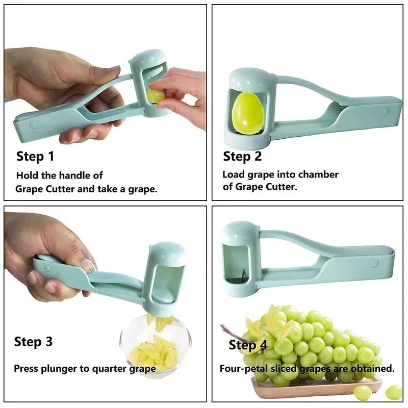 Tomato Slicer Cutter Grape Tools Cherry Fruit Salad Splitter Artifact for Toddle