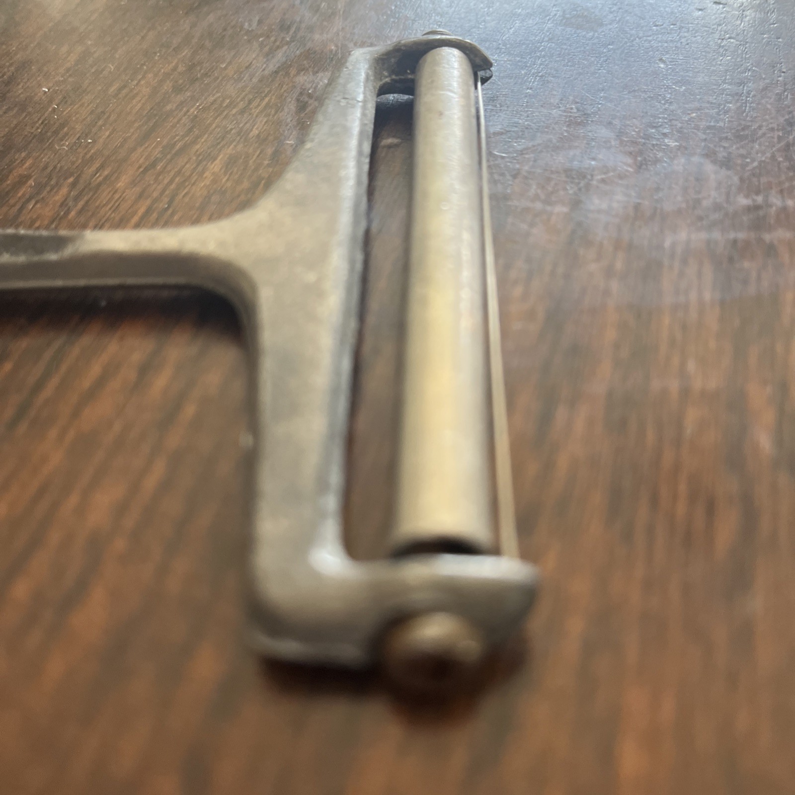 Vintage Aluminum Rolling Wire Cheese Slicer Cutter Kitchen Tool Made in Taiwan