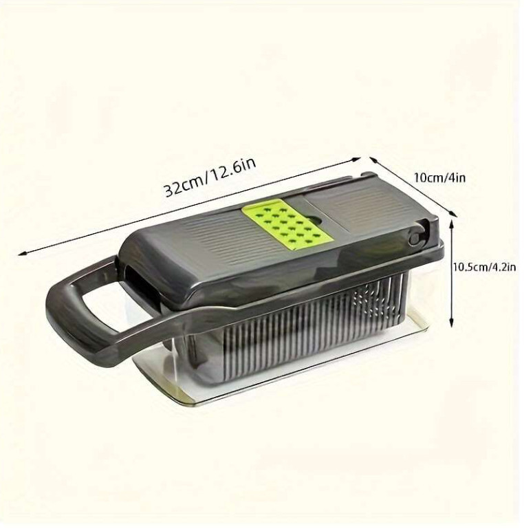 1 Set 16pcs Vegetable Chopper – Manual Slicer Grater Cutter with Container-NEW