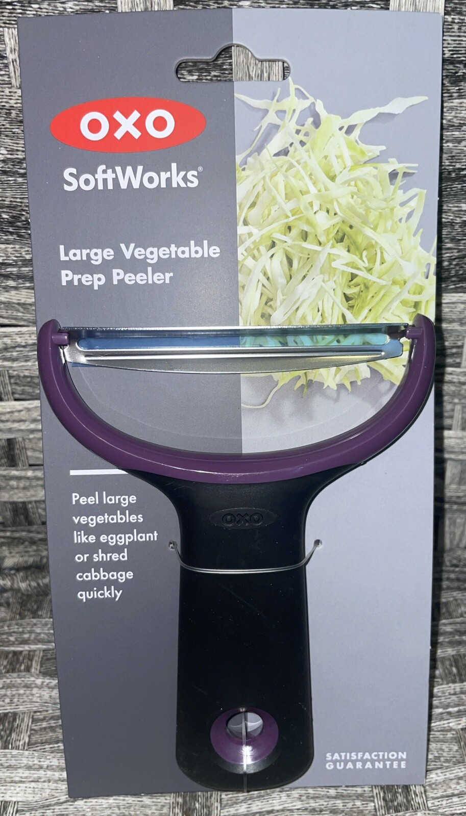OXO Soft Works Large Vegetable Prep Peeler Stainless Steel Blade Rubber Grip