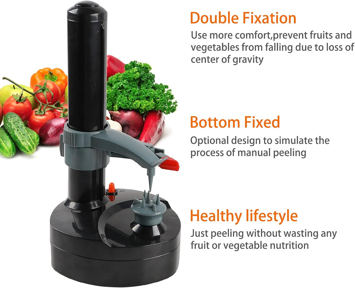 Electric Potato Peeler with 23 Replacement Blades Rotato Express Stainless Steel