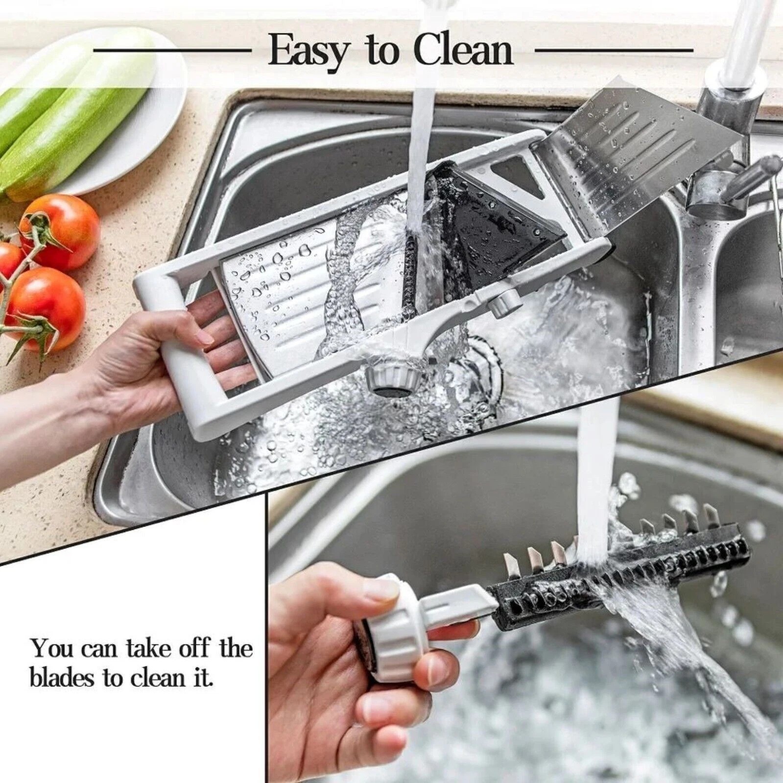 Vegetable Food Slicer Mandoline 7-in-1 Adjustable Stainless Potato Tomato Onion