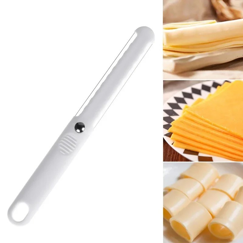1PC Cheese Butter Slicer Peeler Cutter Tool Wire Thick Hard Soft Handle Plastic