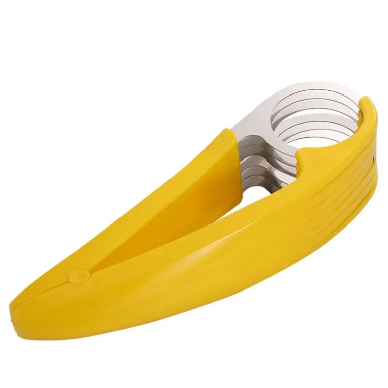1 pc Stainless Steel Banana Slicer Sausage Vegetable Fruit Cutter Kitchen Tool