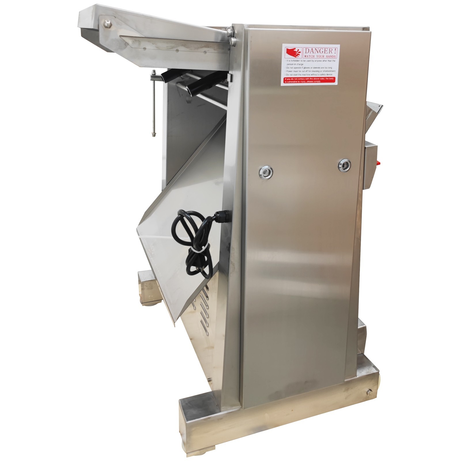 Automatic Pork Meat Skin Peeling Machine 110V 750W Movable Peeler Adjustable