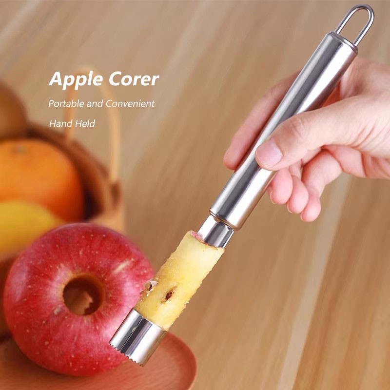 Stainless Steel Apple Corer – Fruit & Vegetable Corer – Seed Remover – Cutter
