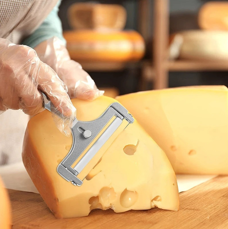 1pcs Adjustable Stainless Steel Cheese & Butter Slicer Multi-Purpose Tool – NEW