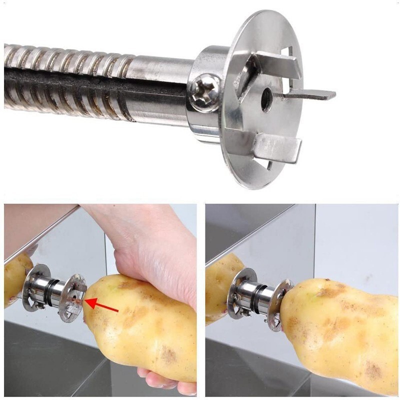 Spiral Tornado Potato Cutter Electric Potato Tower Chip Twister Vegetable Slicer