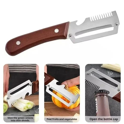 NEW 2 in 1 Multi-Functional Vegetable Peeler for Kitchen Stainless Steel Peeler