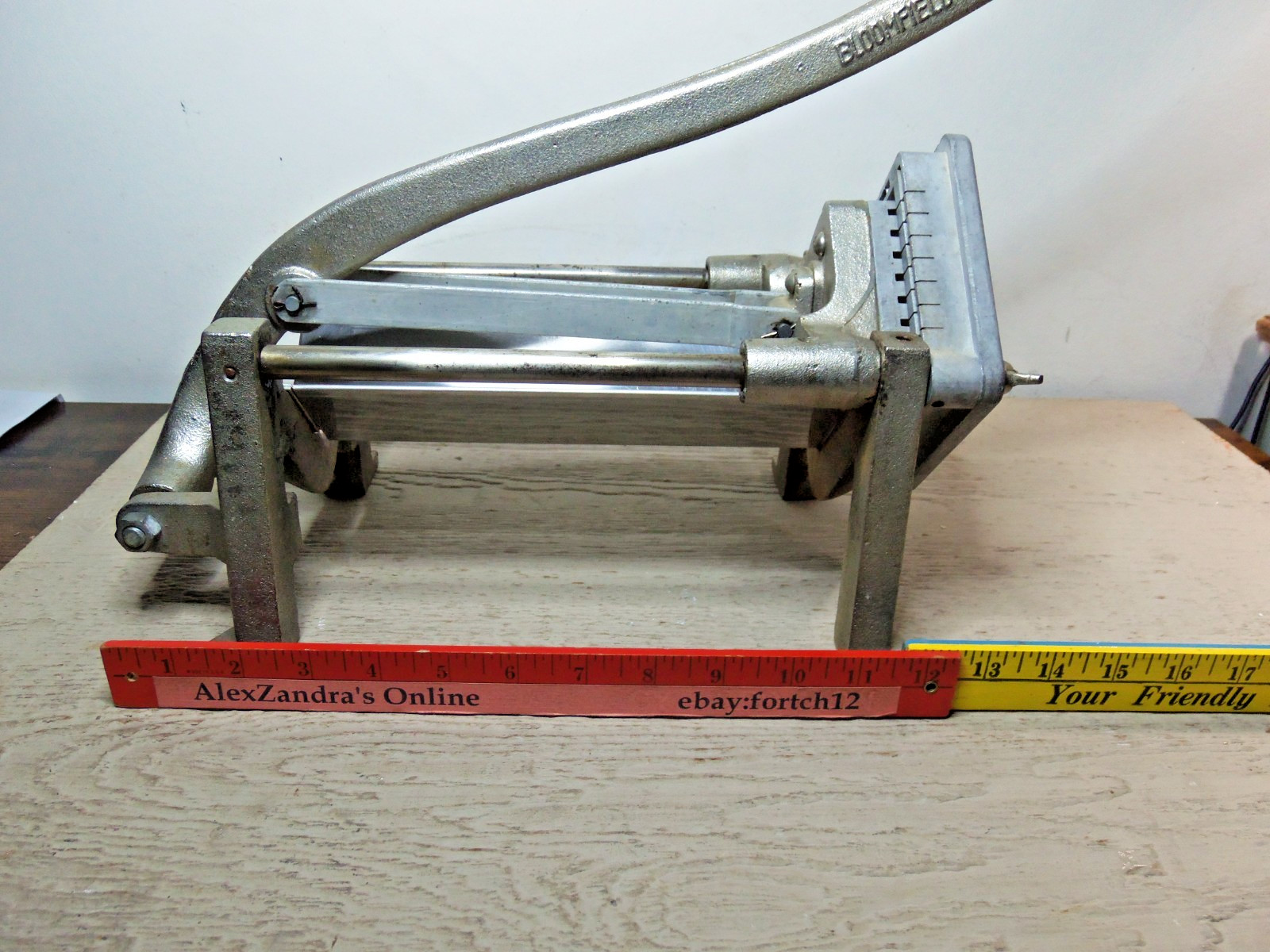 Vintage Bloomfield Industries French Fry Cutter Cast Iron Kitchen