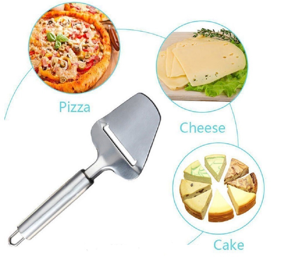 9.5″ Heavy-Duty Stainless Steel Cheese Slicer – Precision Cheese Knife & Cutter