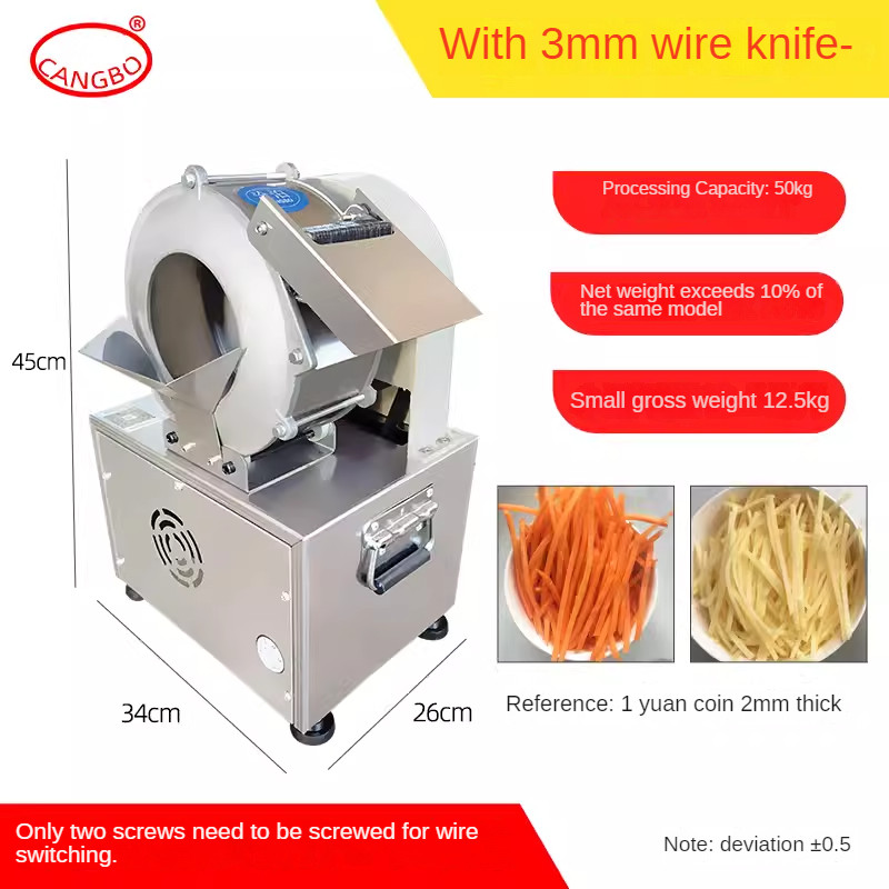 180W Practical Commercial Electric Potato Carrot Slicer Potato Radish 220v