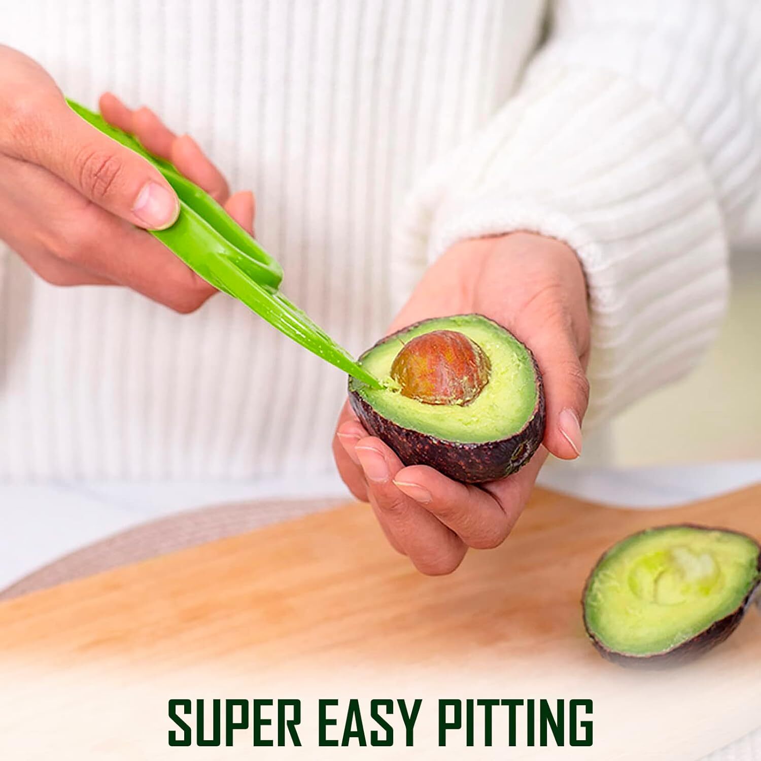3 in 1 Avocado Slicer Shea Corer Butter Fruit Peeler Cutter Pulp Separator Plast