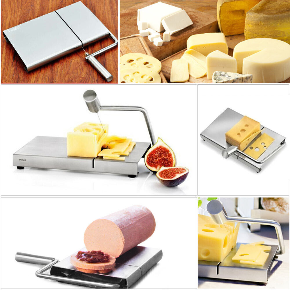 NEW Cheese Slicer Cutter Board Stainless Steel Wire Cutting Kitchen Hand Tool