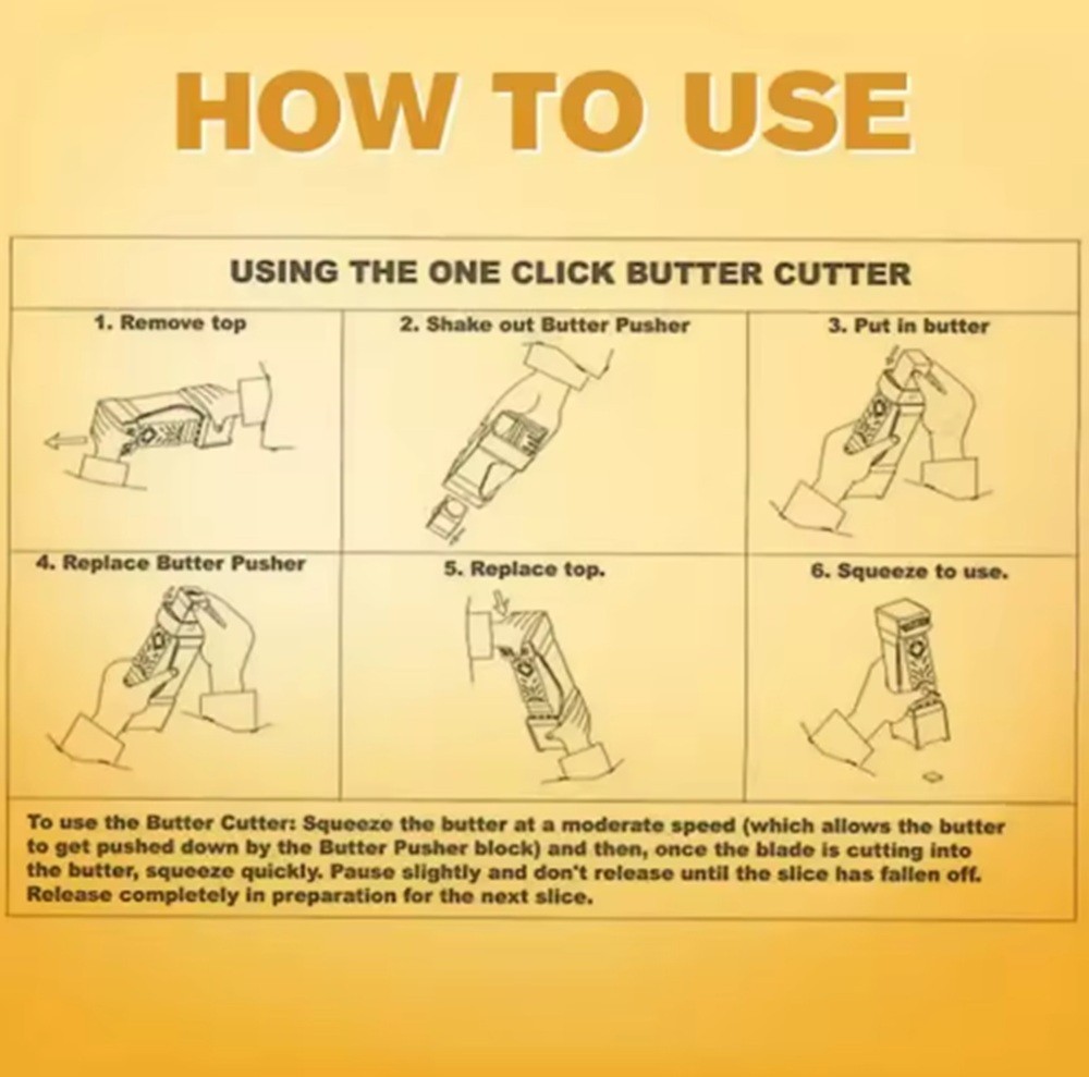 Stick Butter Cutter Slicer Dispenser w/ Freshness Seal Precise Slices 1-Pack