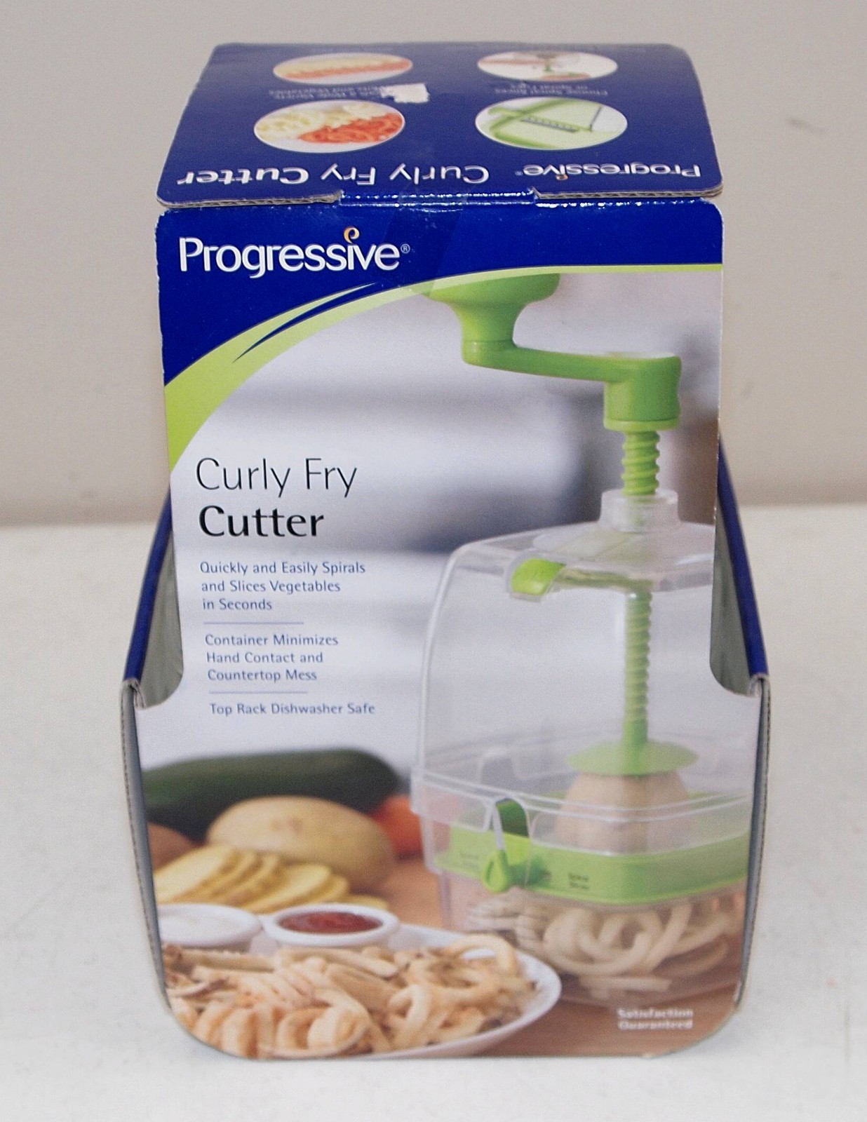 New!! PROGRESSIVE “Curly French Fry Cutter” FRUIT & VEGETABLE SPIRAL SLICER