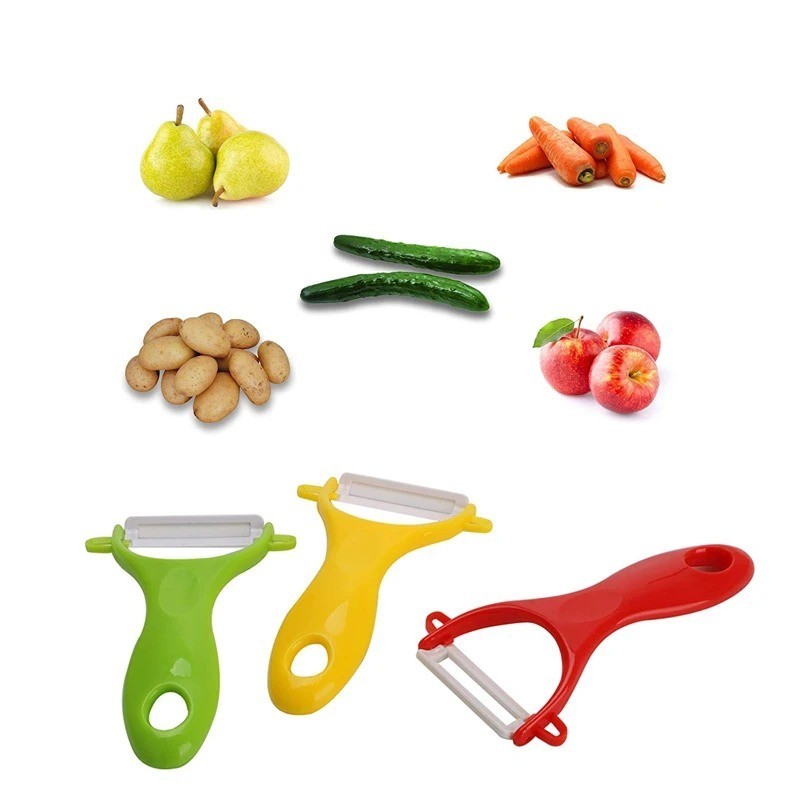 Vegetable Peeler Ceramic 4 Color Fruit Potato Carrot Kitchen Gadget Tool