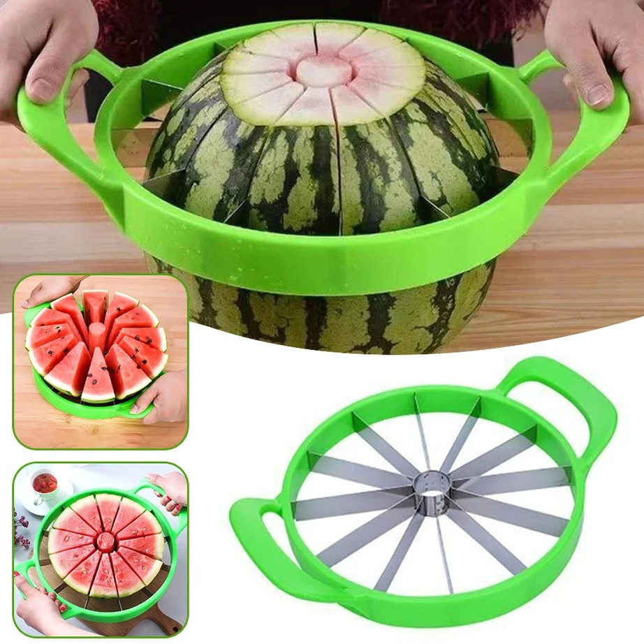 1 pc Stainless Steel Watermelon Slicer Cutter 12 Slice Fruit Divider Tool