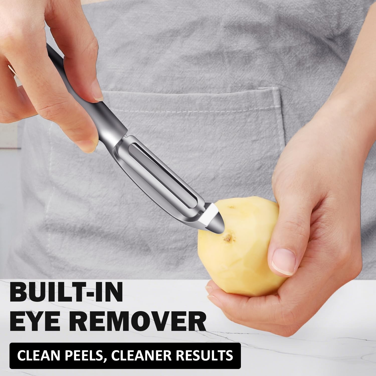 Vegetable Peeler for Kitchen, Potato Peelers for Fruit Straight Blade, Durabl…